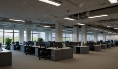 An open office building