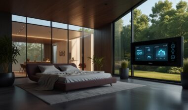 A giant thermostat on a window