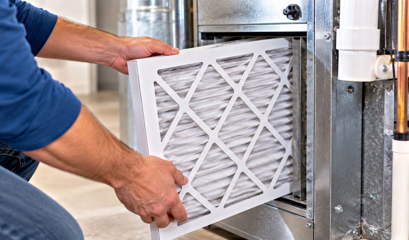 High-efficiency air filter installation for improved indoor air quality in Bowling Green, OH